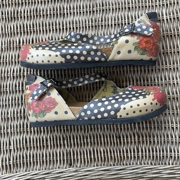 Goby Shoes - GOBY Floral Polka Dot Women's Shoes
